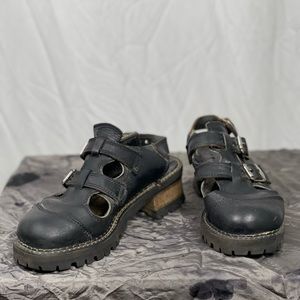 John Fluevog size 7.5 black Mary Jane style vintage Womens shoes